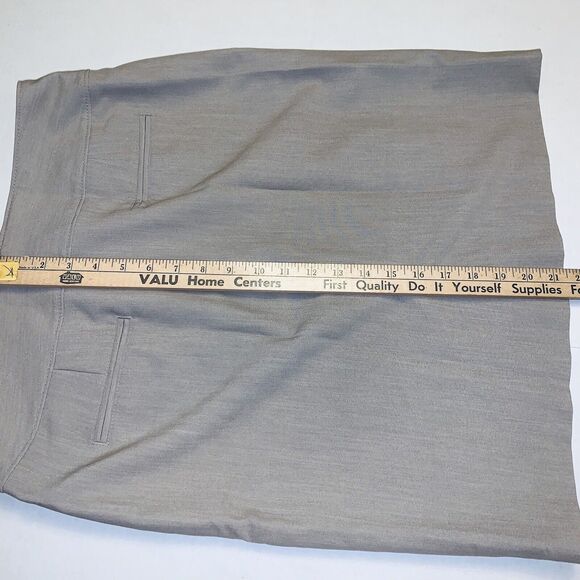 Worthington Skirt Sz 12 Tan Khaki Straight Pencil Lined Back Kick Pleat & Zip - Picture 8 of 10